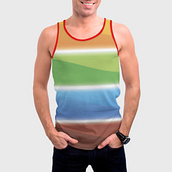 Майка-безрукавка мужская Просвет, цвет: 3D-красный — фото 2