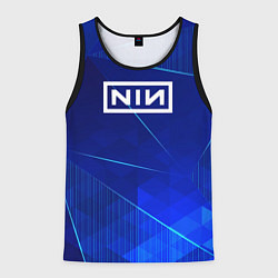Мужская майка без рукавов Nine Inch Nails blue poly