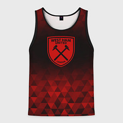 Мужская майка без рукавов West Ham red poly