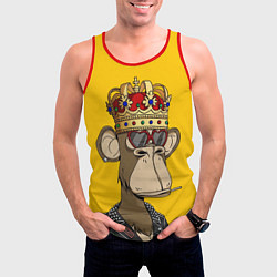 Майка-безрукавка мужская NFT ape king, цвет: 3D-красный — фото 2