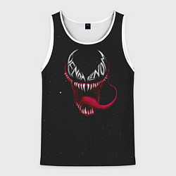 Майка-безрукавка мужская Веном в темноте, цвет: 3D-белый