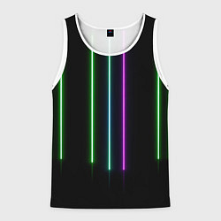 Мужская майка без рукавов Neon stripes