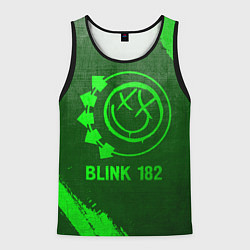 Мужская майка без рукавов Blink 182 - green gradient