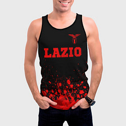 Майка-безрукавка мужская Lazio - red gradient посередине, цвет: 3D-черный — фото 2