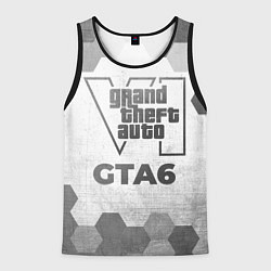 Мужская майка без рукавов GTA6 - white gradient