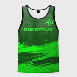 Мужская майка без рукавов Dongfeng - green gradient посередине