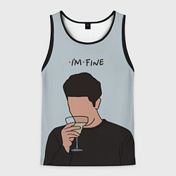 Майка-безрукавка мужская Ross - im fine, цвет: 3D-черный
