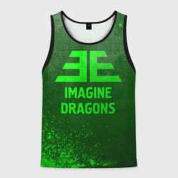 Мужская майка без рукавов Imagine Dragons - green gradient