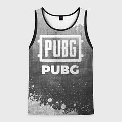 Мужская майка без рукавов PUBG - grey gradient