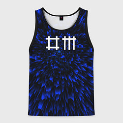 Майка-безрукавка мужская Depeche Mode blue energy, цвет: 3D-черный