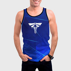 Майка-безрукавка мужская The Last Of Us blue poly, цвет: 3D-черный — фото 2