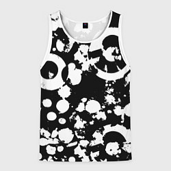 Мужская майка без рукавов Модная чб абстракция - нейроарт