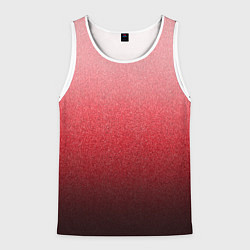 Мужская майка без рукавов Мягкий градиент красно-розовый текстура крошка