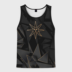 Майка-безрукавка мужская Dark Souls golden poly, цвет: 3D-черный