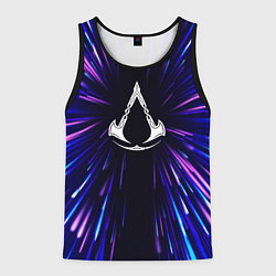 Майка-безрукавка мужская Assassins Creed neon energy, цвет: 3D-черный