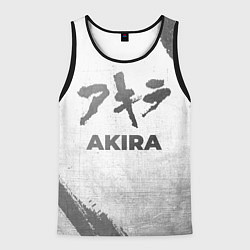 Майка-безрукавка мужская Akira - white gradient, цвет: 3D-черный