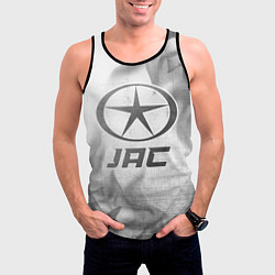 Майка-безрукавка мужская JAC - white gradient, цвет: 3D-черный — фото 2