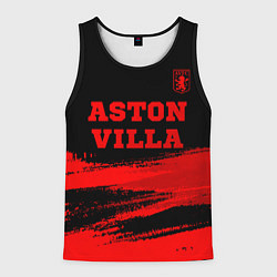 Мужская майка без рукавов Aston Villa - red gradient посередине
