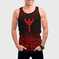 Майка-безрукавка мужская Judas Priest red poly, цвет: 3D-черный — фото 2