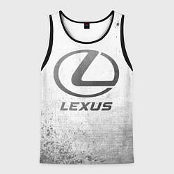 Майка-безрукавка мужская Lexus - white gradient, цвет: 3D-черный