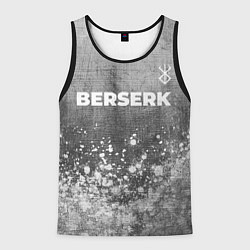 Майка-безрукавка мужская Berserk - grey gradient посередине, цвет: 3D-черный