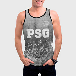 Майка-безрукавка мужская PSG - grey gradient посередине, цвет: 3D-черный — фото 2