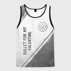 Мужская майка без рукавов Bullet For My Valentine - white gradient вертикаль