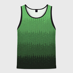 Мужская майка без рукавов Зеленый градиент текстурные полосы