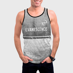 Майка-безрукавка мужская Evanescence - grey gradient посередине, цвет: 3D-черный — фото 2
