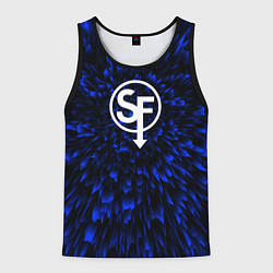 Майка-безрукавка мужская Sally Face blue energy, цвет: 3D-черный