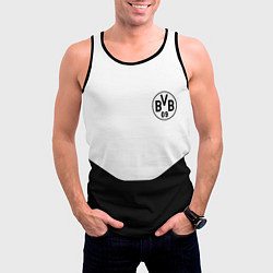 Майка-безрукавка мужская Borussia geometry, цвет: 3D-черный — фото 2