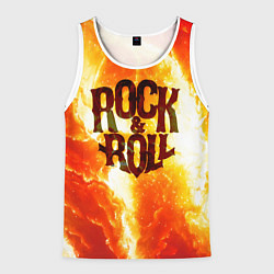 Мужская майка без рукавов Рок н ролл