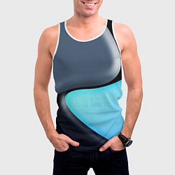 Майка-безрукавка мужская Разноцветный, цвет: 3D-белый — фото 2
