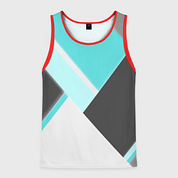 Мужская майка без рукавов Color black blue