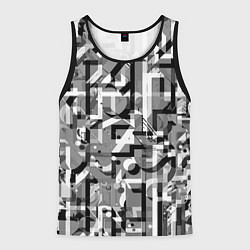 Мужская майка без рукавов Серый объёмный эффект