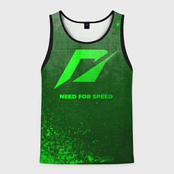 Мужская майка без рукавов Need for Speed - green gradient