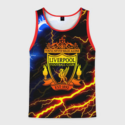 Майка-безрукавка мужская Liverpool storm, цвет: 3D-красный