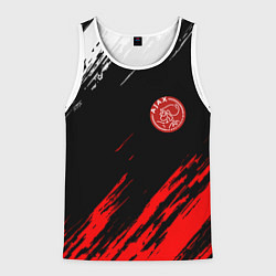 Майка-безрукавка мужская Ajax штрихи красок, цвет: 3D-белый