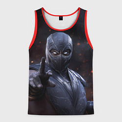 Майка-безрукавка мужская Нуб Сайбот и искры, цвет: 3D-красный