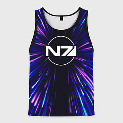 Мужская майка без рукавов Mass Effect neon energy