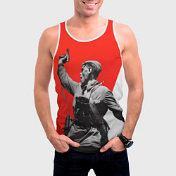 Майка-безрукавка мужская Победа 9 мая командир, цвет: 3D-белый — фото 2