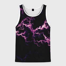 Мужская майка без рукавов Lightning pink glow