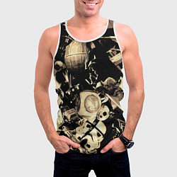 Майка-безрукавка мужская Дарт Вейдер Йода Чубакка и другие из Star Wars, цвет: 3D-белый — фото 2