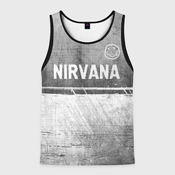 Мужская майка без рукавов Nirvana - grey gradient посередине
