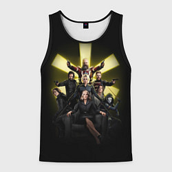Майка-безрукавка мужская Громовержцы - новые мстители, цвет: 3D-черный