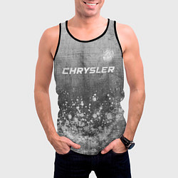 Майка-безрукавка мужская Chrysler - grey gradient посередине, цвет: 3D-черный — фото 2