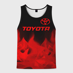 Мужская майка без рукавов Toyota - red gradient посередине