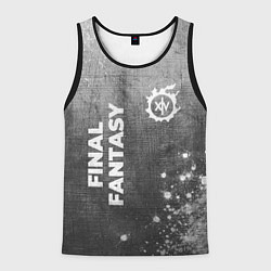 Майка-безрукавка мужская Final Fantasy - grey gradient вертикально, цвет: 3D-черный