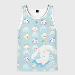 Мужская майка без рукавов Нежные зайки