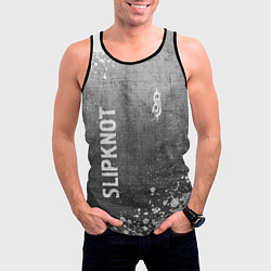 Майка-безрукавка мужская Slipknot - grey gradient вертикально, цвет: 3D-черный — фото 2